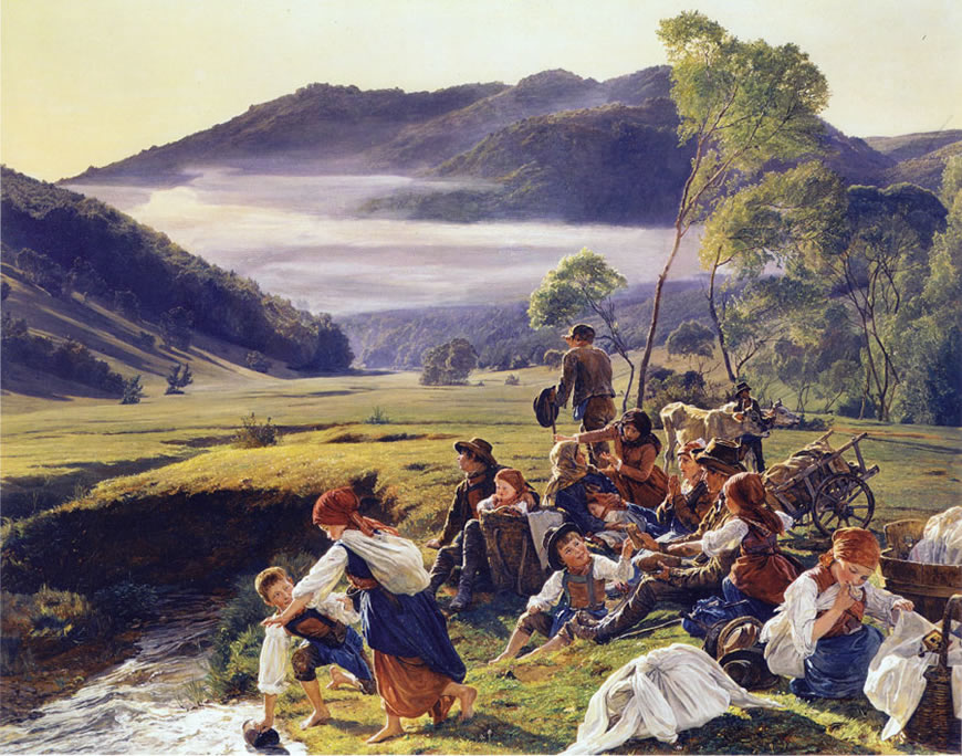 Die rastenden Wallfahrer (На привале), 1859