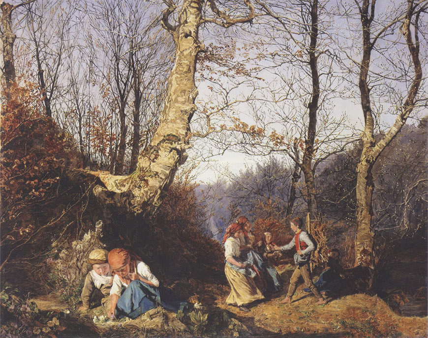 Vorfrühling im Wienerwald (Ранняя весна в Венском лесу), 1864