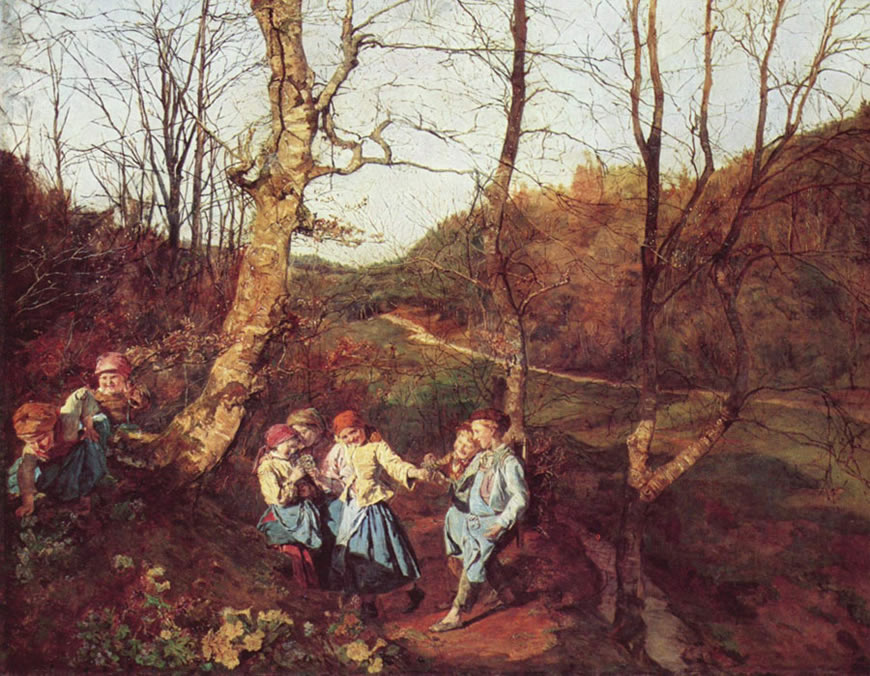 Vorfrühling im Wienerwald (Ранняя весна в Венском лесу), c.1861