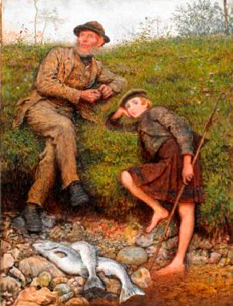 Fisherman and Gillie (Рыболов и его слуга), 1866