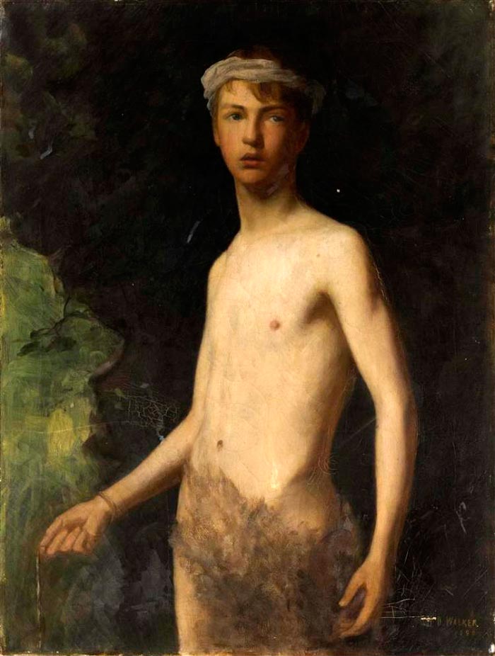 Portrait of a topless boy (Портрет мальчика с голой грудью), 1890