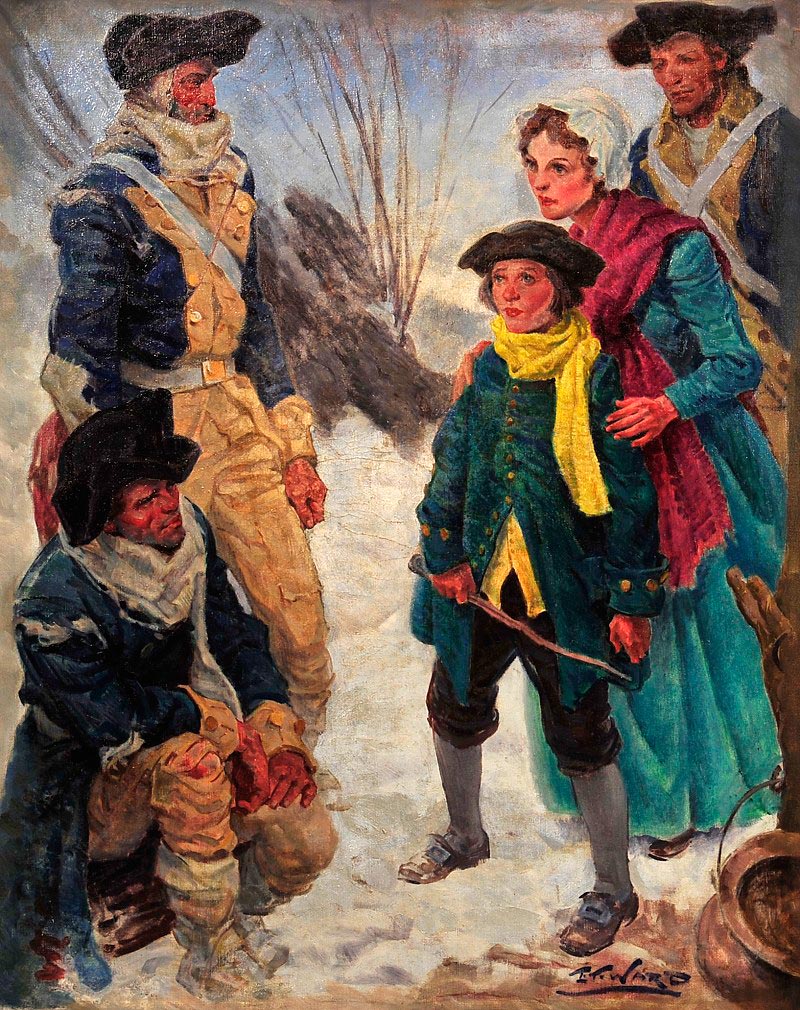 Colonial soldiers at Valley Forge (Колониальные солдаты в Фордж Вэлли)