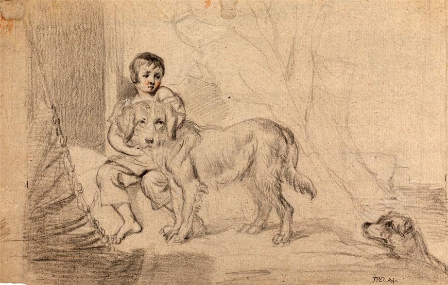 A Young Boy with Dogs (Мальчик с собаками), c.1798