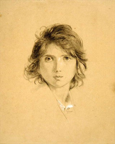 Study for the head of a boy (Эскиз головы мальчика к картине «Крестьяне из Кампани»), c.1860