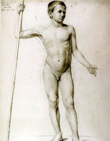 Nude Boy with a Pole (Обнажённый мальчик с шестом)