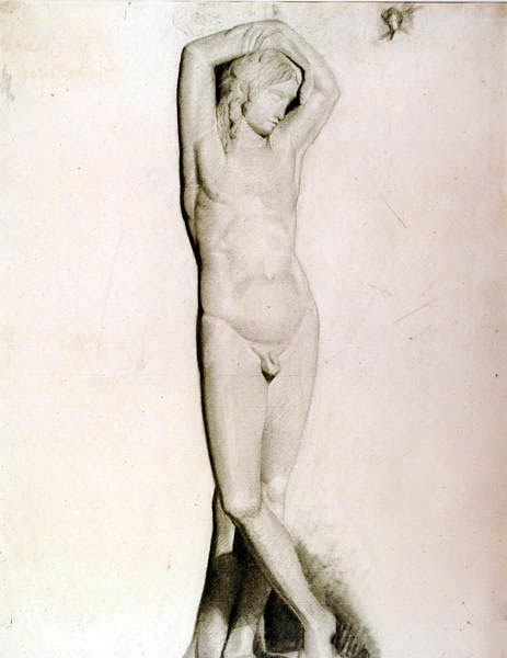 Nude Boy with Arms above Head (Обнажённый мальчик с руками над головой)