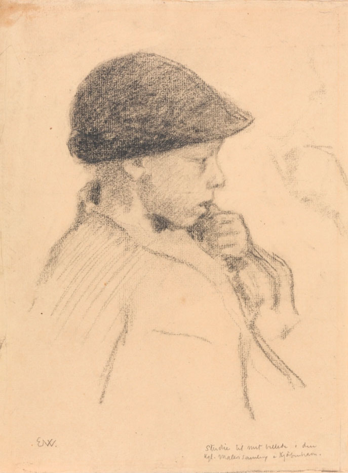 Gutt med hatt (Мальчик в шапке), c.1893