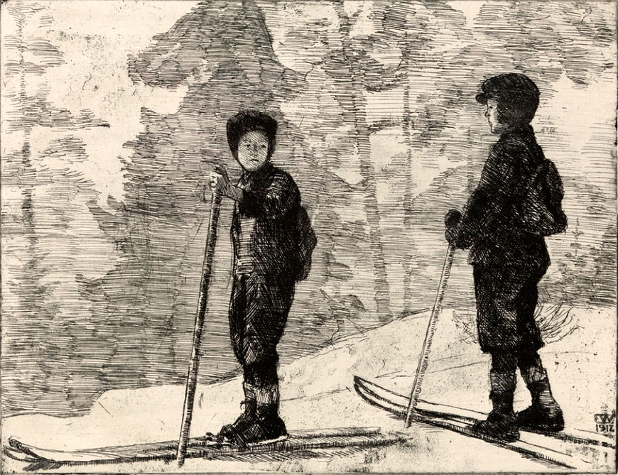 Gutter på ski (Мальчики на лыжах), 1912