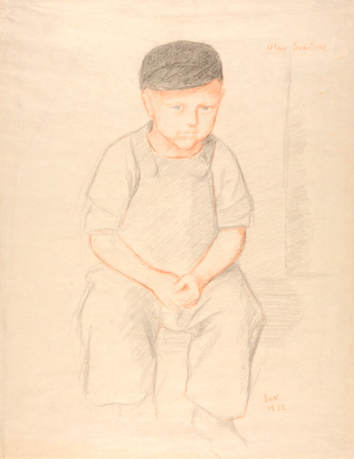 Gutteportrett av Olav Svartdal (Детский портрет Олафа Сфартдала), 1932