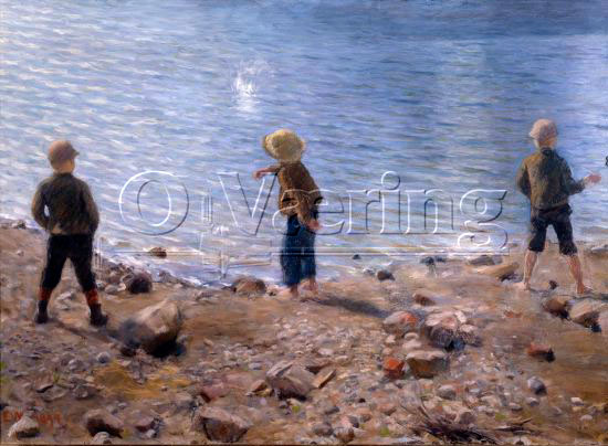 Tre gutter på stranden (Три мальчика на берегу), 1894