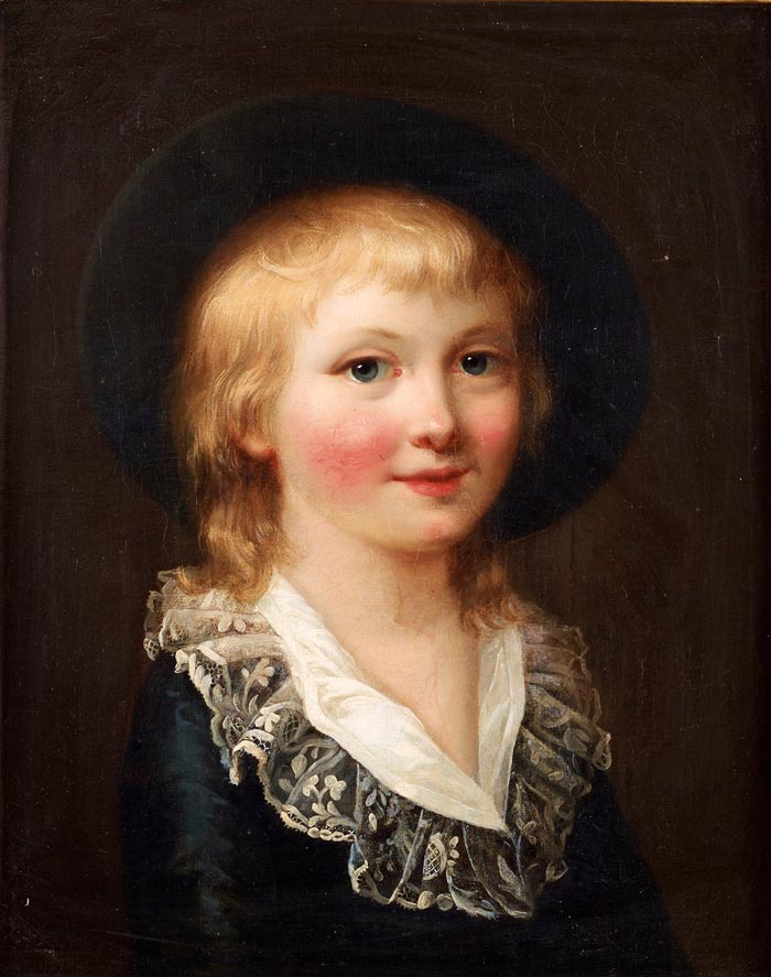 Porträtt av gosse / probably French prince Louis Charles (Портрет мальчика / вероятно, французский принц Луи Шарль)