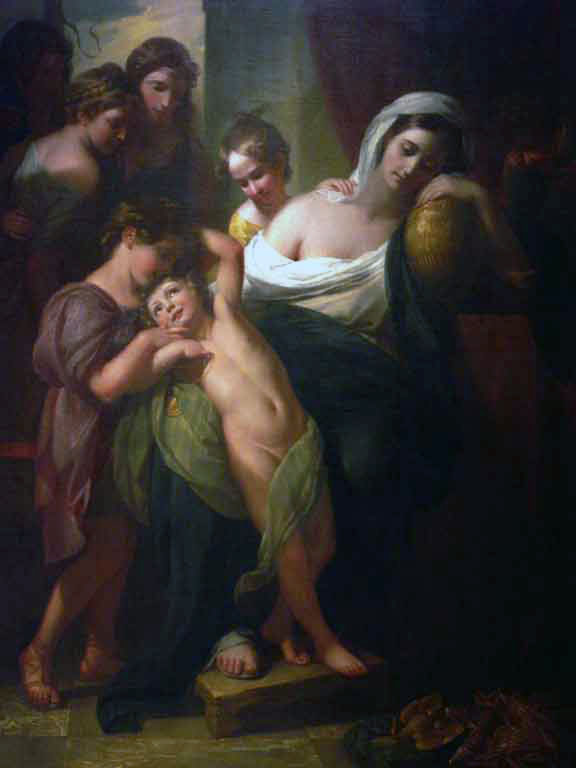 Agrippina & the Children Mourning over the Ashes of Germanicus.(Young Caligula) - Агриппина и дети скорби у праха Германика (Юный Калигула)