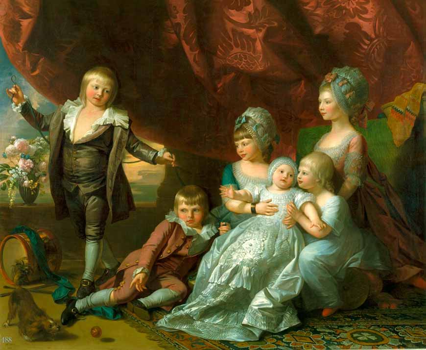 Six Children Of George III (Семь детей Георга III), 1776