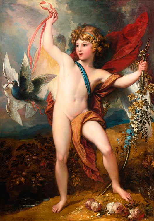 Cupid releasint two doves (Купидон, выпускающий двух голубей), 1798