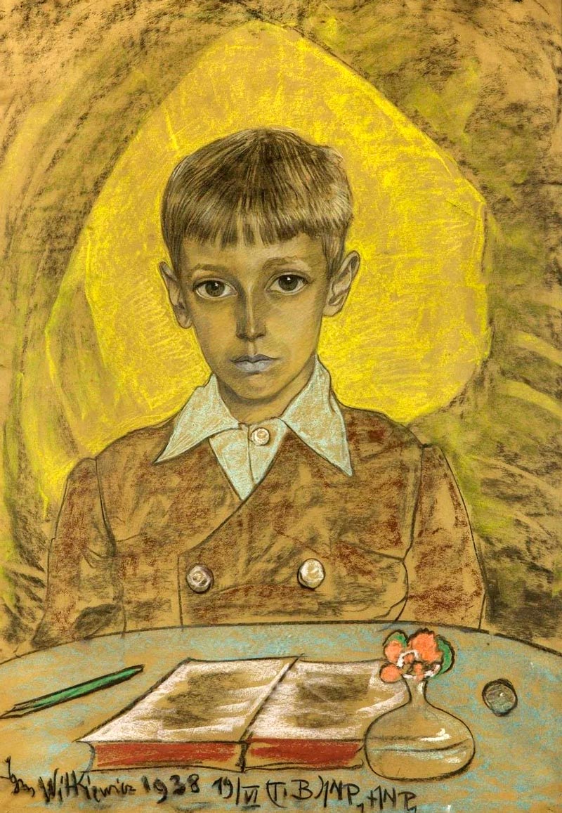 Portrait of Przemysl Mazurkiewicz as a boy (Портрет Пшемысла Мазуркевича мальчиком), 1938