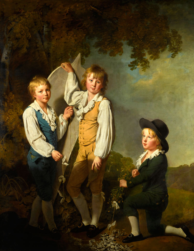 The Three Eldest Children Of Richard Arkwright With A Kite (Три старших ребёнка Ричарда Аркврайта с воздушным змеем)