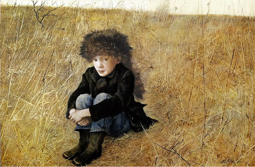 Faraway / Jamie Wyeth (Мечтающий / Джейми Уайет), 1952