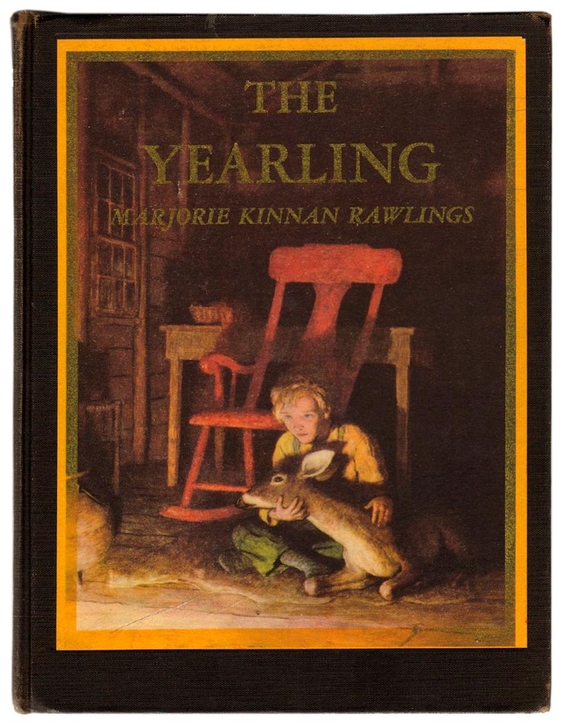 cover book/обложка книги for «The Yearling / Годовалый» by Marjorie Kinnan Rawlings, 1945