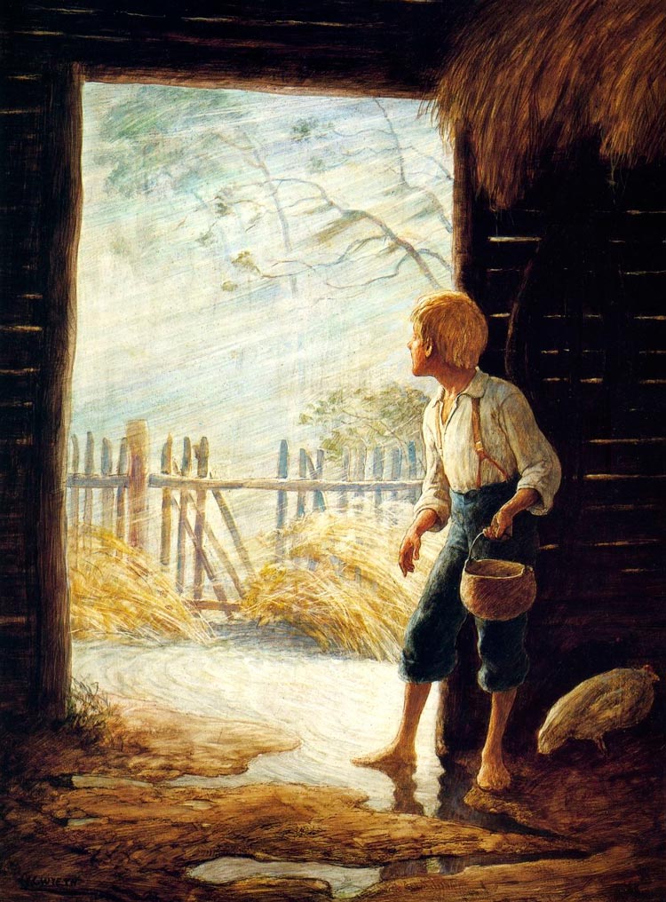 illustration/иллюстрация for «The Yearling / Годовалый» by Marjorie Kinnan Rawlings, 1945