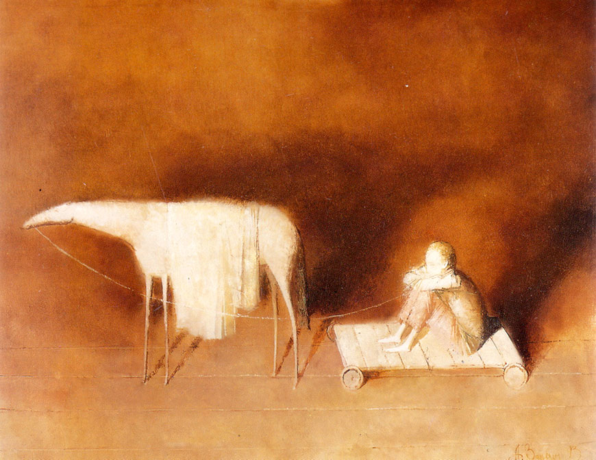 Ребёнок на тележке (Child on a Cart), 1993