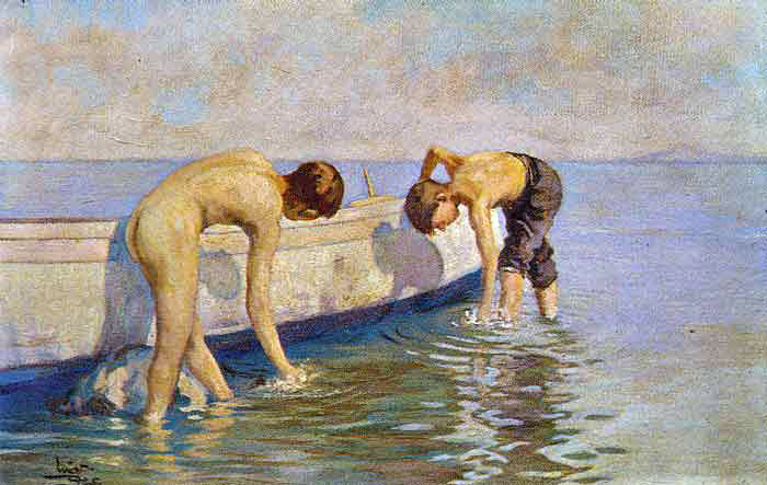 The Boat and Children (Лодка и дети), 1912