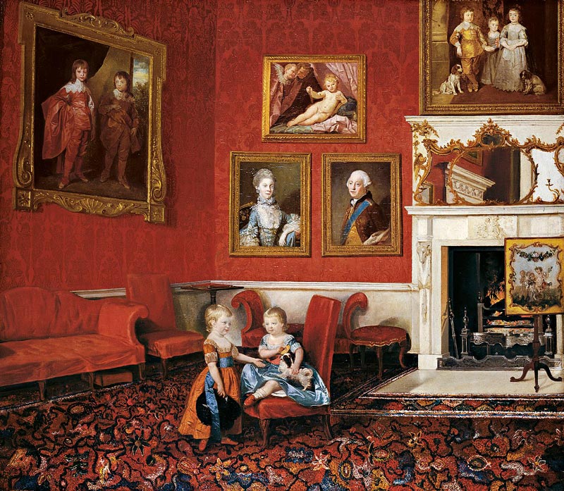George, Prince of Wales, and Frederick, later Duke of York, at Buckingham House (Георг, принц Уэльский, и Фредерик, впоследствии герцог Йоркский, в Букингемском дворце), 1765