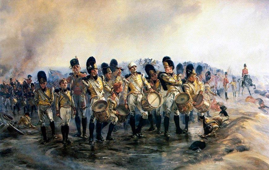 Lady Elizabeth Butler - Steady the drums and fifes (Станови барабаны и трубы), 1897