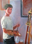 Autorretrato pintando (Автопортрет), 1986