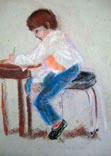 Raúl dibujando (Рисунок Рауля)