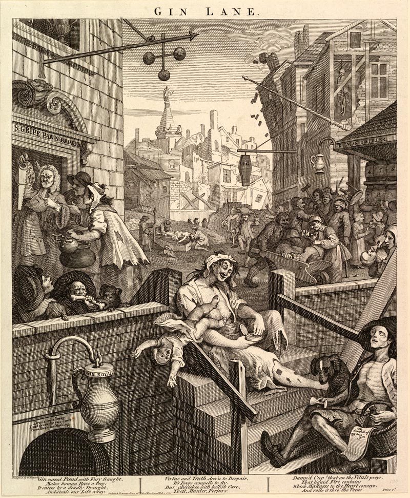 Hogarth William - Gin Lane, 1751