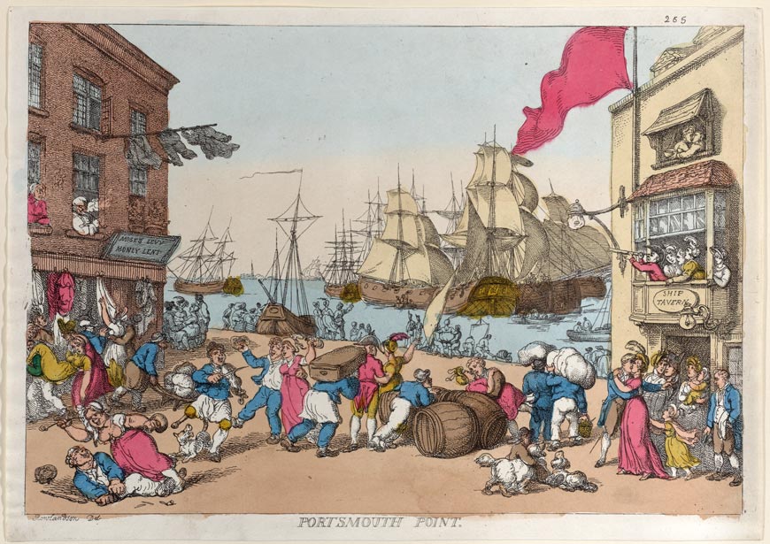 Rowlandson Thomas - Portsmouth Point, 1811