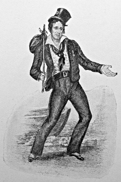 T P Cooke as a tipsy sailor (Т. П. Кук в образе подвыпившего моряка), 1828 