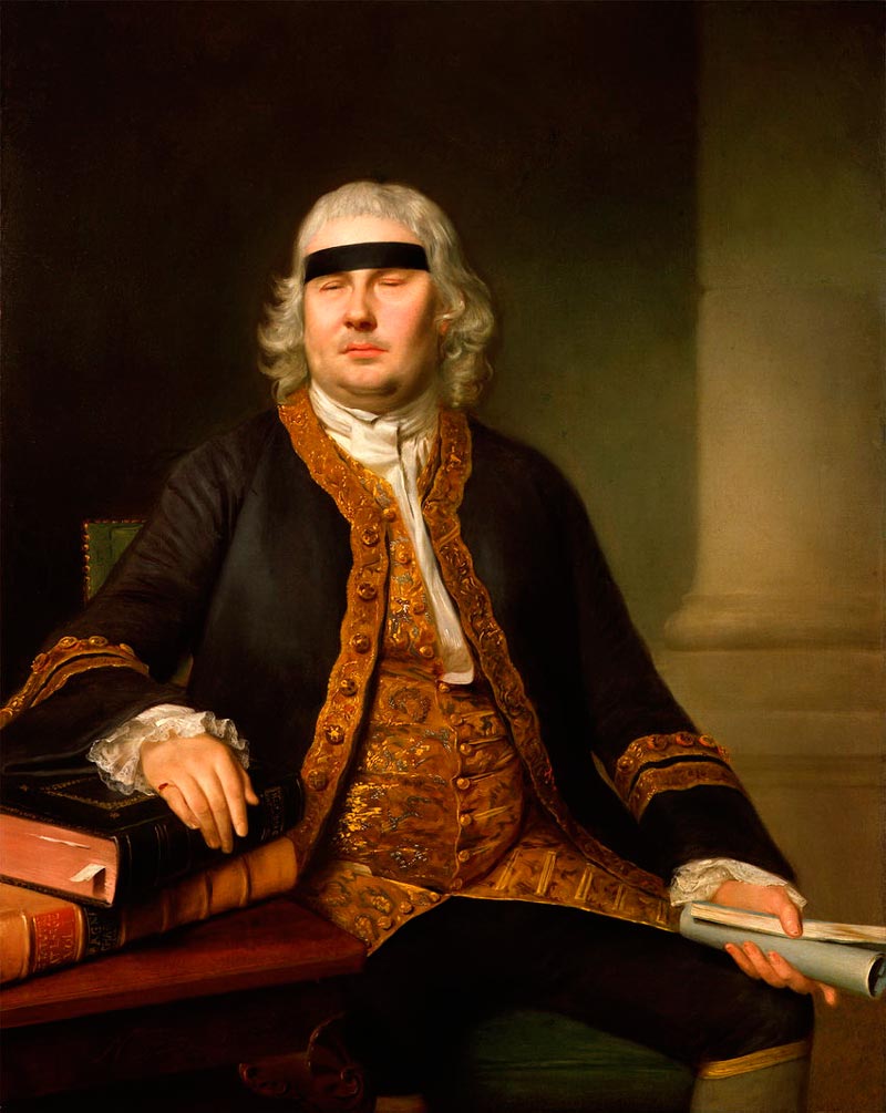 Nathaniel Hone - Sir John Fielding, 1762