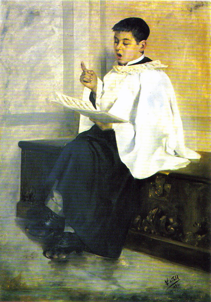 Monaguillo cantor (Алтарный мальчик поёт), 1894