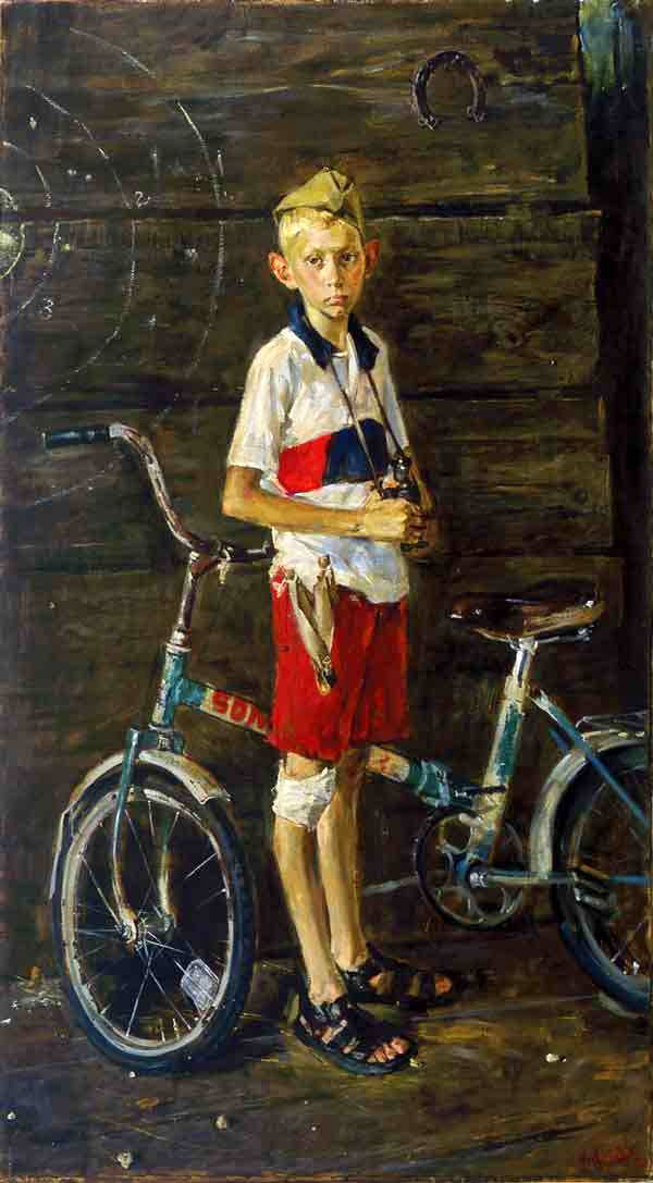 Maльчик c вeлocипeдoм (Boy with Bicycle), 2005