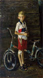 Boy with Bicycle