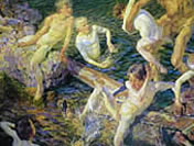 Купание (Bathing), 1913 detail/фрагмент
