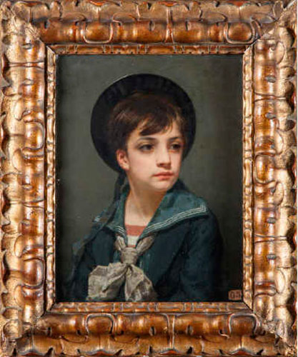 Portrait d'enfant en costume marin (Портрет ребёнка в матроске)