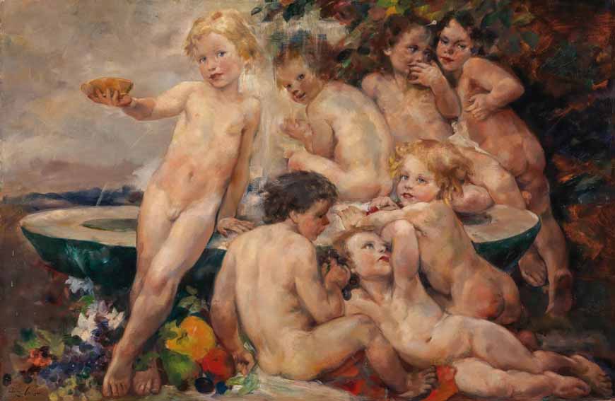 By the Fountain (У фонтана), 1940