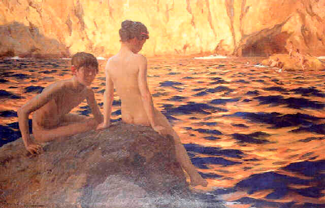 Enfants jouant dans les calanques (Дети, играющие в бухте), 1911