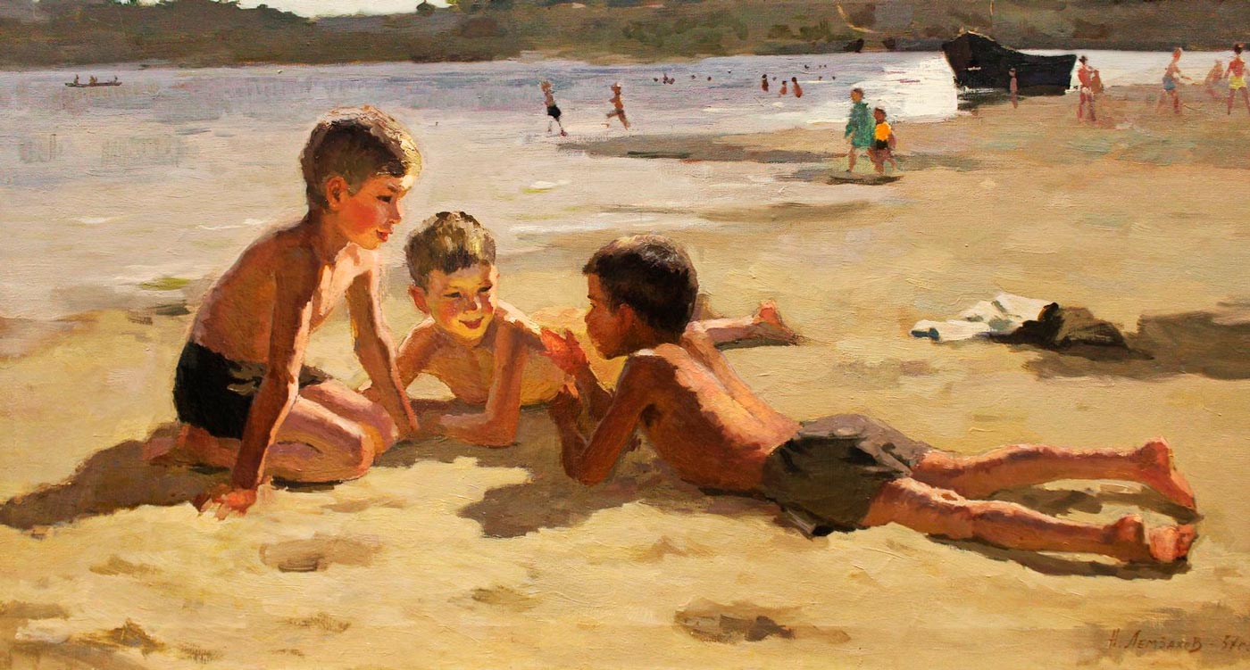 Мальчики на пляже (Boys on the beach), 1957