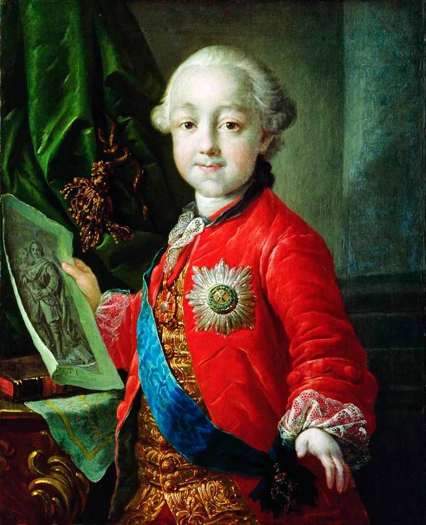 Портрет Великого князя Павла Петровича в детстве (Portrait of Grand Duke Paul Petrovich as child), 1763