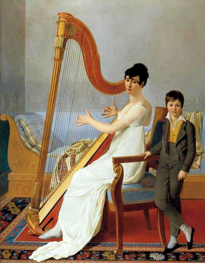 Portrait of a lady [Madame Vigier?] and her son (Портрет леди и её сына), 1805