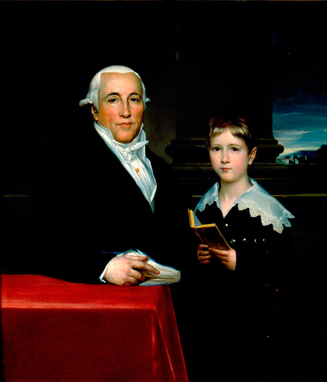 Portrait of Nicholas Legrand and His Grandson, Joseph-Adolphe De Pujol (Портрет Николя Леграна и его внука, Жозе-Адольфа де Пуйоля), 1815