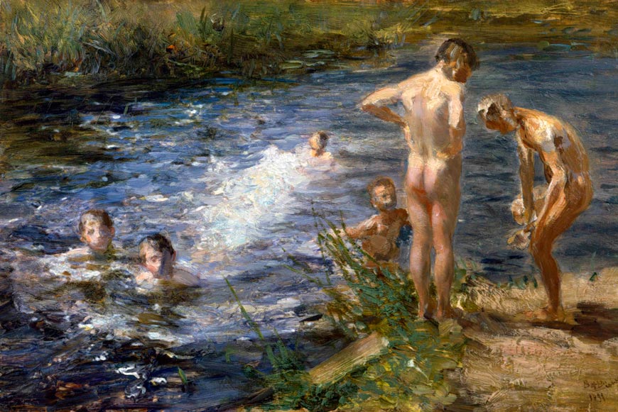 Il bagno / Ragazzi sul fiume (Купающиеся / Мальчики на реке), 1899