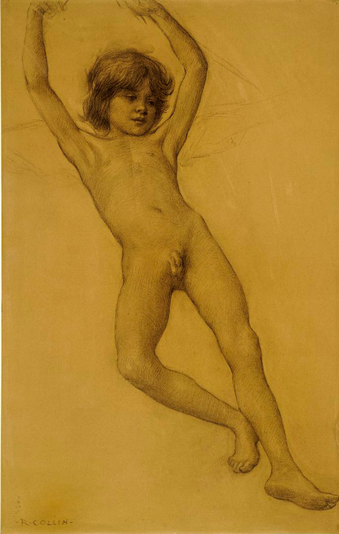 Study of a nude boy (Эскиз обнажённого мальчика)