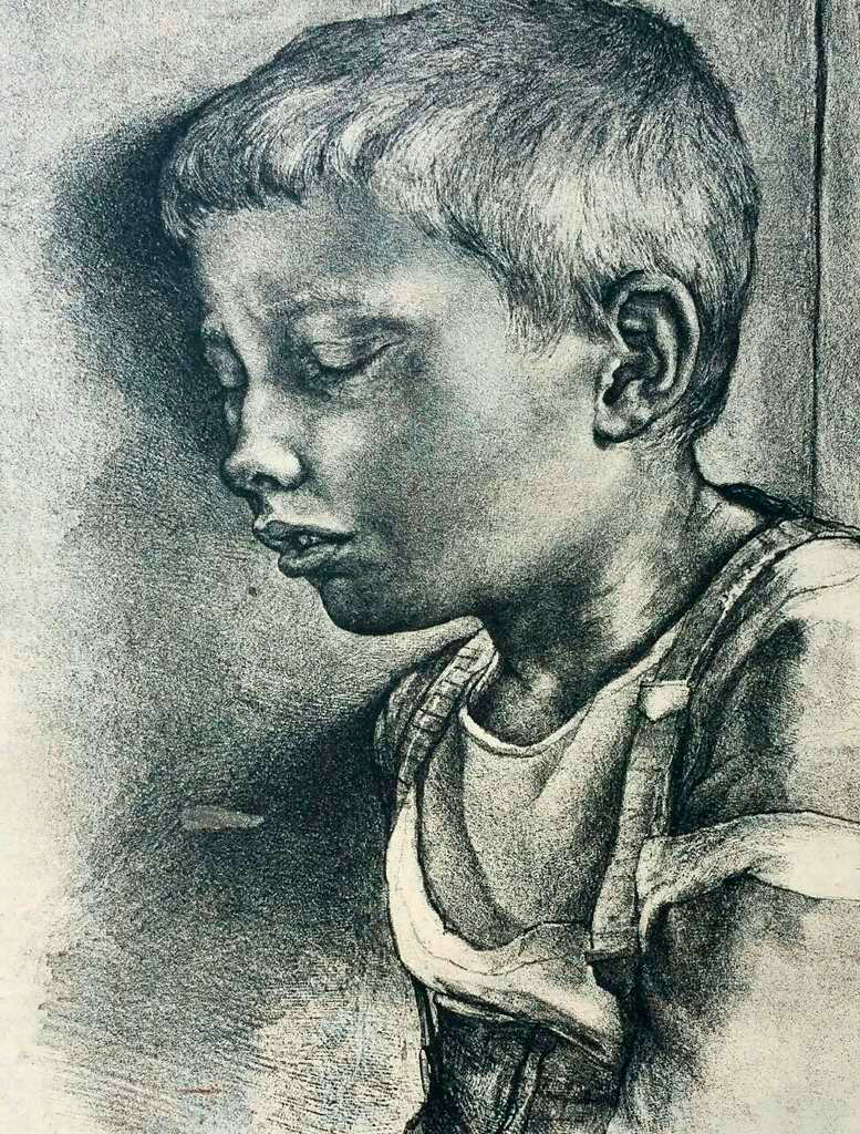 Zweverende jongen (Плачущий мальчик), 1937