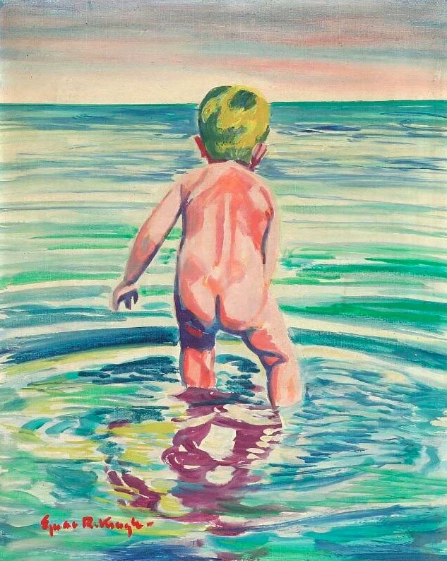 Bathing child (Купающийся ребёнок)