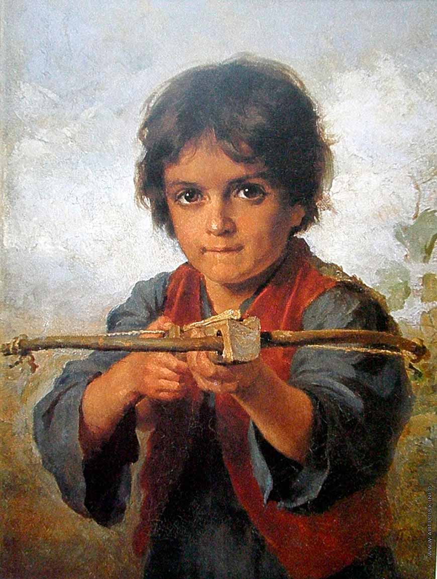 Мальчик, стреляющий из лука (Boy shooting a bow), 1878