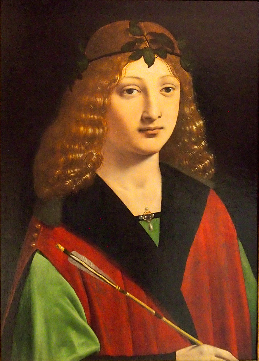 Portrait of a Youth Holding an Arrow (Портрет юноши, держащего стрелу), 1500-1510